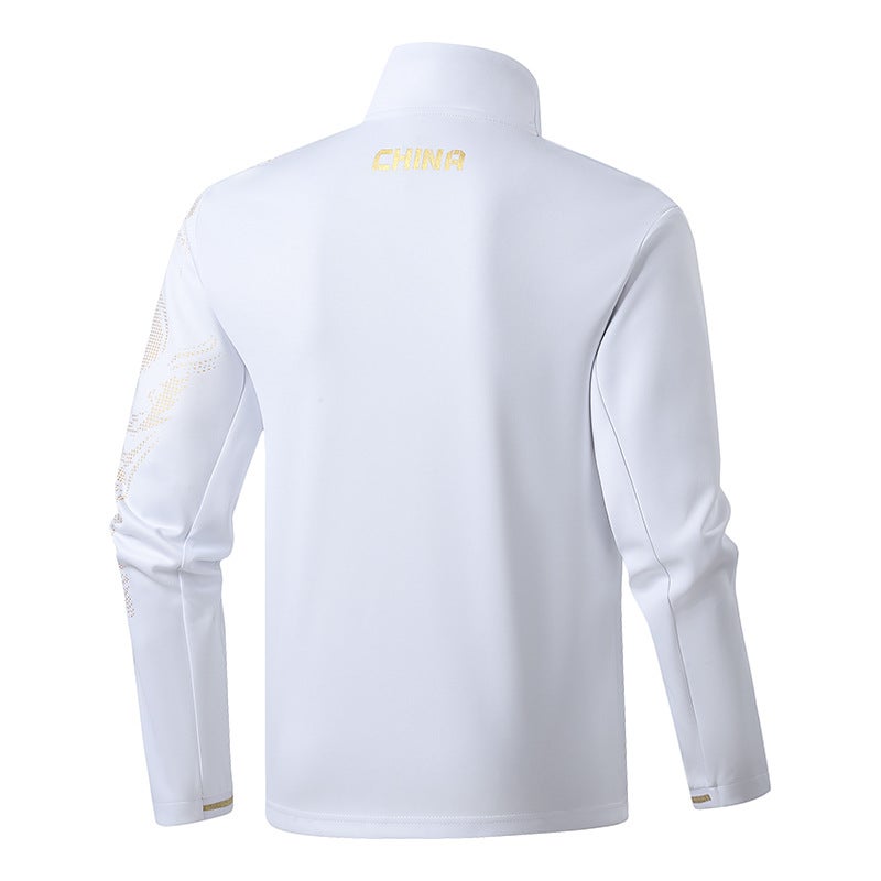 Chinese Team Sportswear Long Sleeve Suit Men'S And Women'S Swimming Martial Arts Competition Training Appearance National Uniform Coat Collar - Image 3